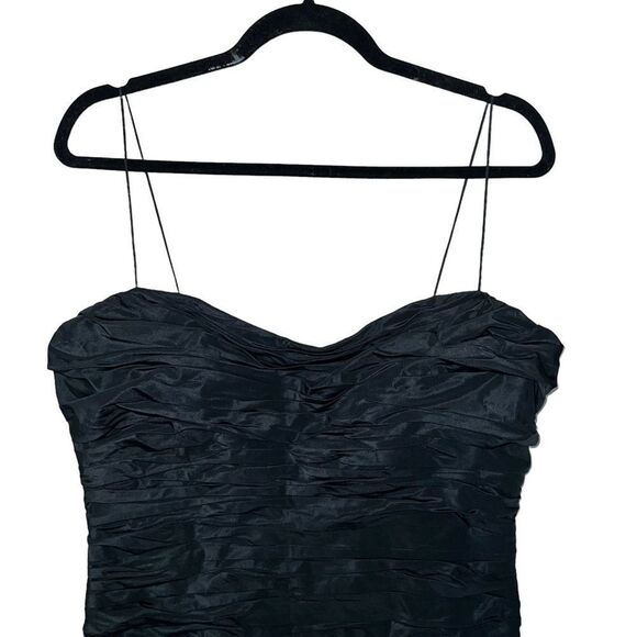 Rickie Freeman Teri Jon Black Taffeta dress - Picture 3 of 10